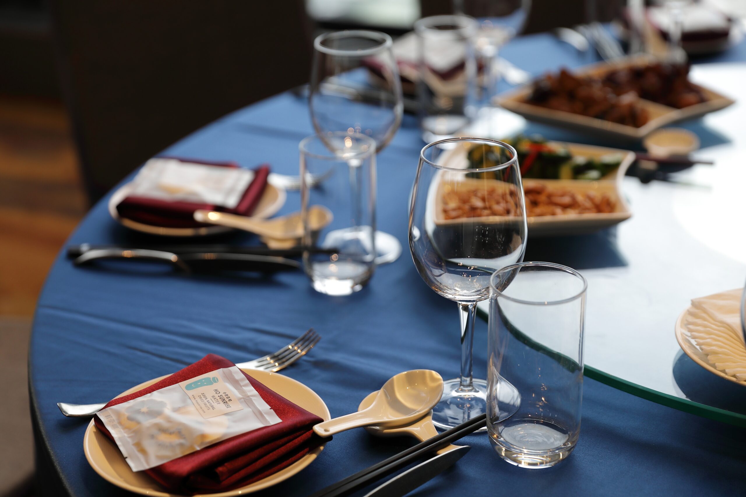 wedding table food decoration