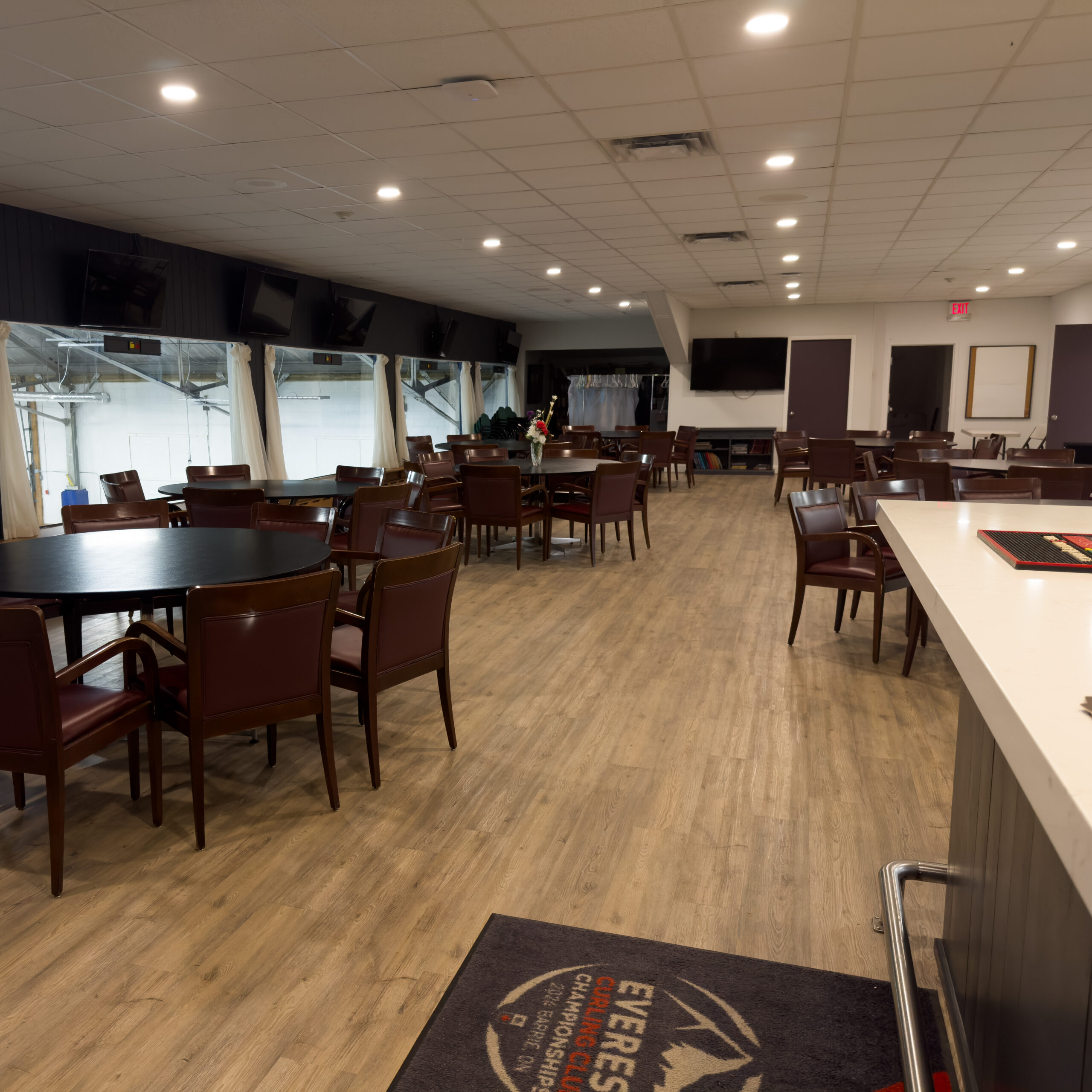 barrie curling club inside the hall
