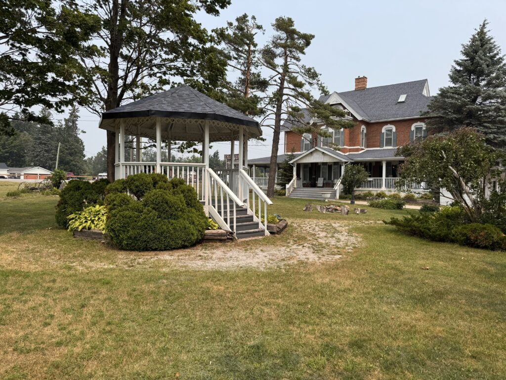 The Lovely Teahouse exterior and front lawn